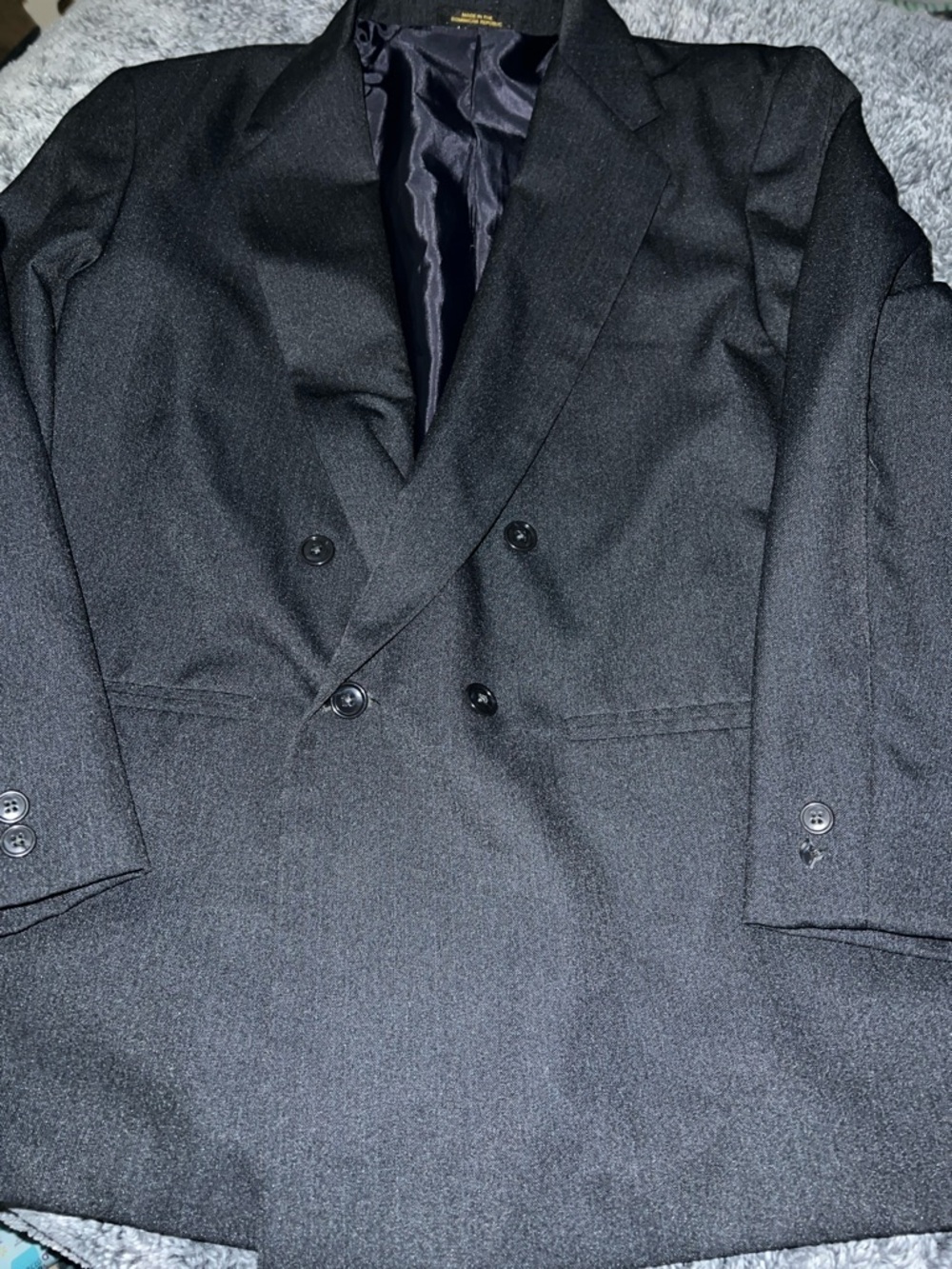 Van Heusen Boys 18 HUSKY 2 Piece Pinstripe Blazer Jacket / Dress Pants